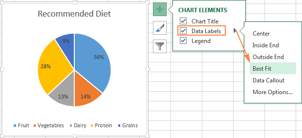 make a pie chart on excel for mac